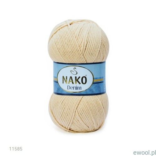 Włóczka Denim NAKO 11585 kolor beżowy
