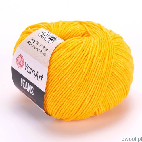 Włóczka Jeans YarnArt 35 kolor żółty