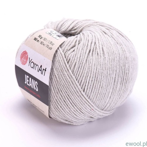 Włóczka Jeans YarnArt 49 kolor popielaty jasny