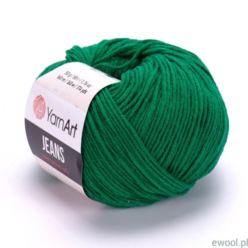 Włóczka Jeans YarnArt 52 kolor zielony
