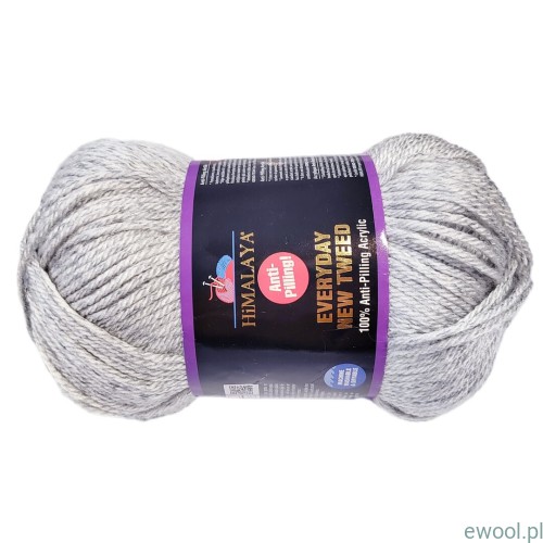 Włóczka Everyday New Tweed 75113 kolor jasny szary melanż