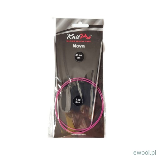 KnitPro Nova druty na żyłce 2.50 mm/80 cm