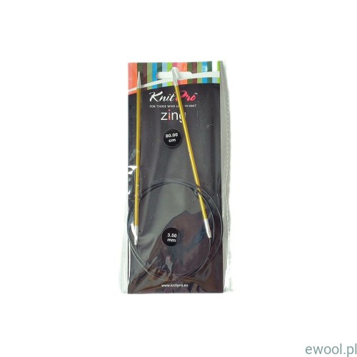 KnitPro Zing druty na żyłce 3.50 mm/80 cm