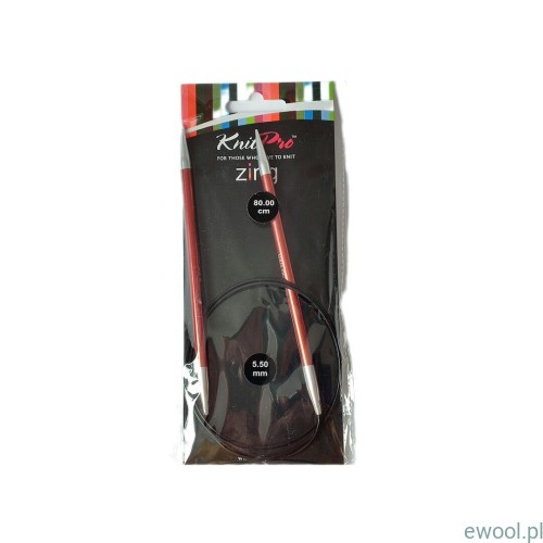 KnitPro Zing druty na żyłce 5.50 mm/80 cm