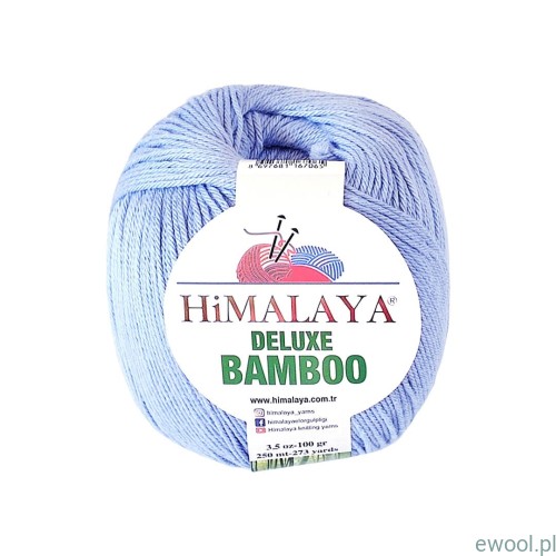 Włóczka Deluxe Bamboo 100g 124-14 kolor niebieski