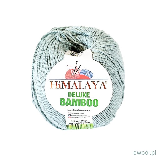 Włóczka Deluxe Bamboo 100g 124-41 kolor miętowy