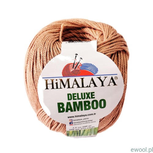 Włóczka Deluxe Bamboo 100g 124-22 kolor karmelowy