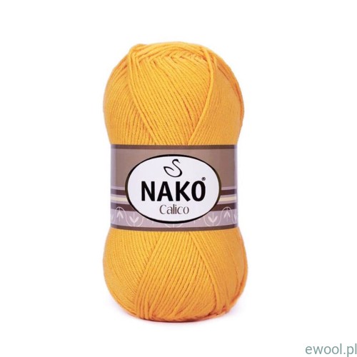 Włóczka Nako Calico 1380 kolor żółty