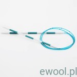 SmartStix KnitPro Druty na żyłce z funkcją miarki - 80cm