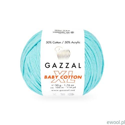 Włóczka Baby Cotton XL Gazzal kolor 3451XL