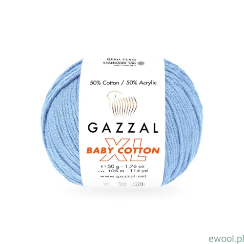 Włóczka Baby Cotton XL Gazzal kolor 3423XL