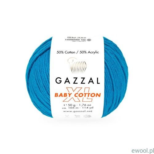 Włóczka Baby Cotton XL Gazzal kolr 3428XL