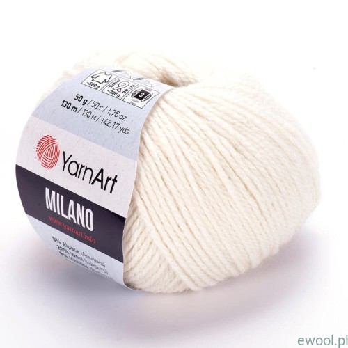 Włóczka Milano YarnArt kolor kremowy 852