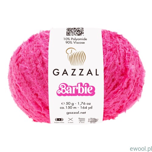 Włóczka Barbie Gazzal kolor 10720 różowy
