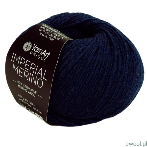 Włóczka Imperial Merino kolor 3343 ciemny granatowy