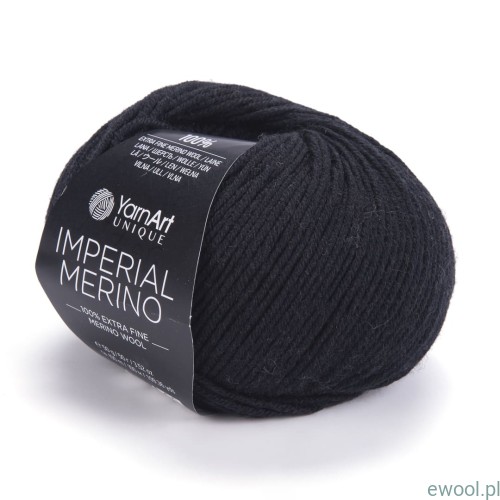 Włóczka Imperial Merino YarnArt kolor 3301 czarny
