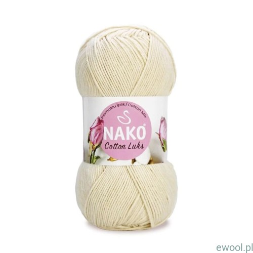 Włóczka Cotton Luks Nako kolor 97 543 jany beż