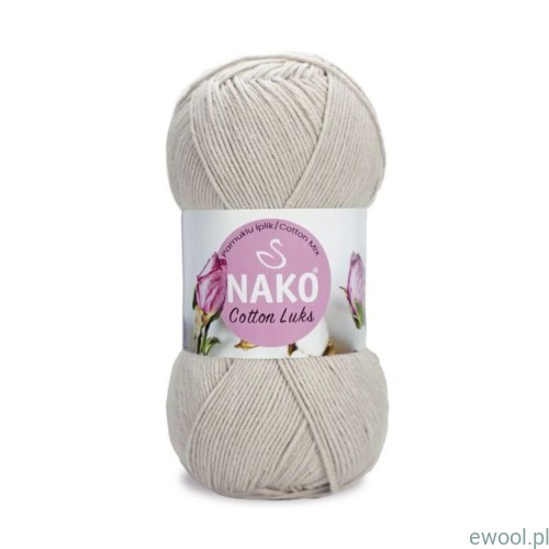 Włóczka Cotton Luks Nako kolor 97546 beżowy