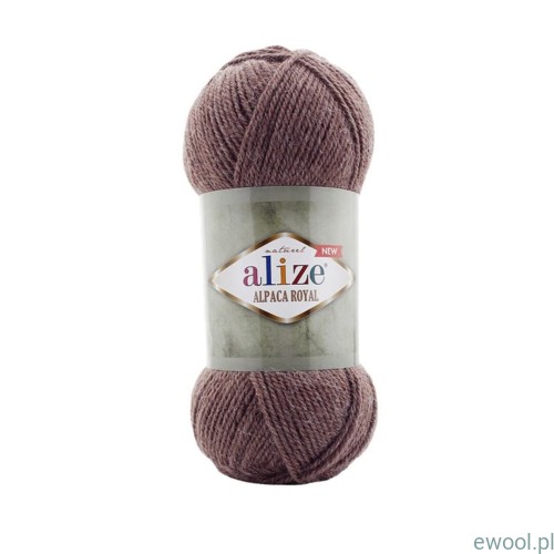 Włóczka Alpaca Royal New kolor 688 ciemny brąz