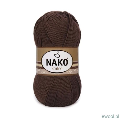 Włóczka NAKO Calico kolor 6962 brązowy