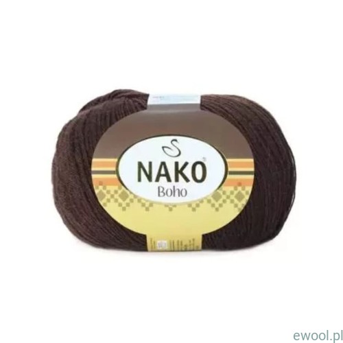 Włóczka Boho Nako kolor 12536 brązowy