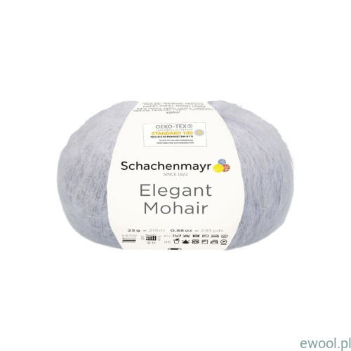 Włóczka Elegant Mohair kolor 00090 jasny szary