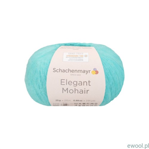 Włóczka Elegant Mohair kolor 00067 turkusowy
