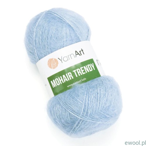Włóczka Mohair Trendy YarnArt kolor 107 błękitny