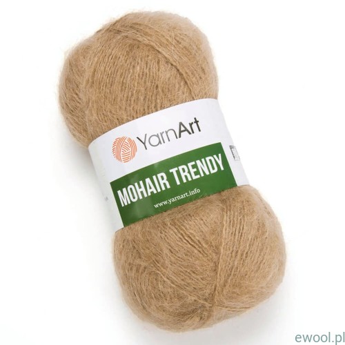 Włóczka Mohair Trendy YarnArt kolor 116 ciemny beż