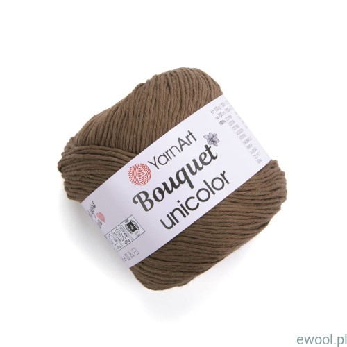 Włóczka Bouquet Unicolor YarnArt kolor 3207 brązowy