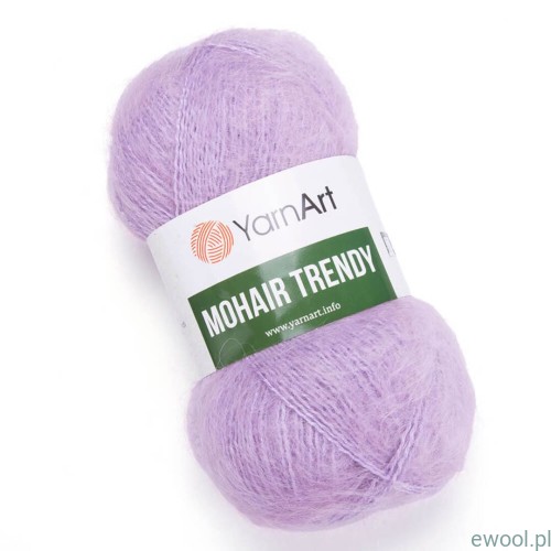 Włóczka Mohair Trendy YarnArt kolor 138 jasny fioletowy