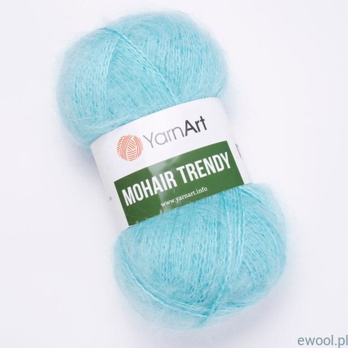 Włóczka Mohair Trendy YarnArt kolor 142 jany turkusowy
