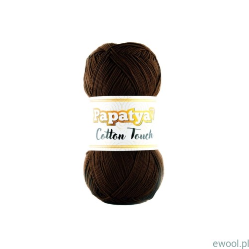 Włóczka Papatya Cotton Touch kolor 0160 brązowy