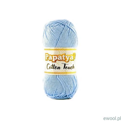 Włóczka Papatya Cotton Touch 50g/ kolor 0420 jasny niebieski