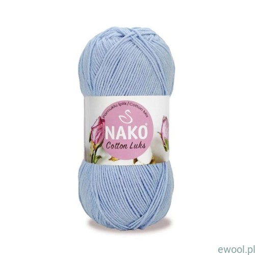 Włóczka Cotton Luks Nako kolor 97565 niebieski