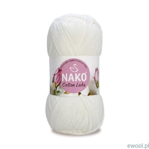 Włóczka Cotton Luks Nako kolor 97569 biały