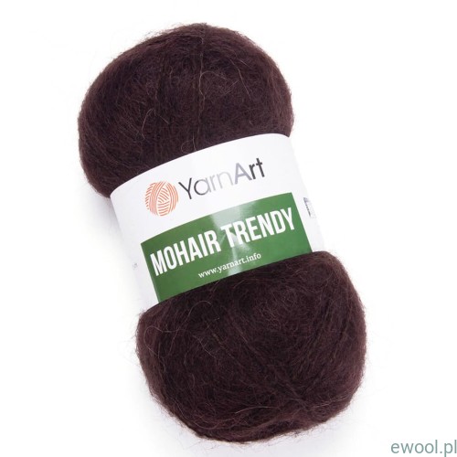 Włóczka Mohair Trendy YarnArt kolor 123 brązowy