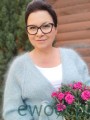 Kardigan wykonany z włóczki Mohair Trendy YarnArt kolor 107 błękitny