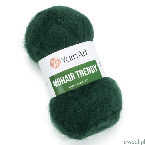 Włóczka Mohair Trendy YarnArt kolor 108 zielony