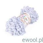 Włóczka Puffy Alize kolor 416 jasny popiel