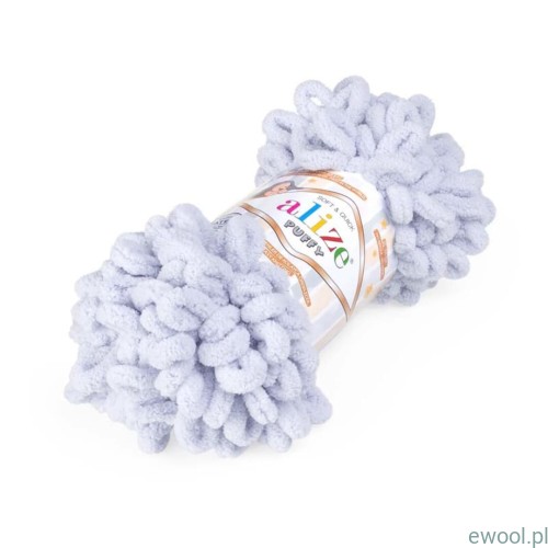 Włóczka Puffy Alize kolor 416 jasny popiel