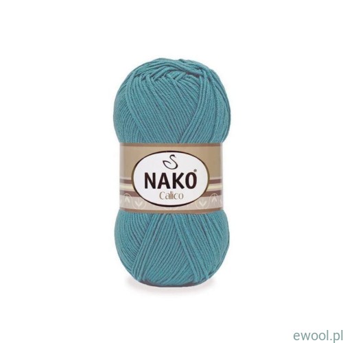 Włóczka NAKO Calico kolor 12168 morski
