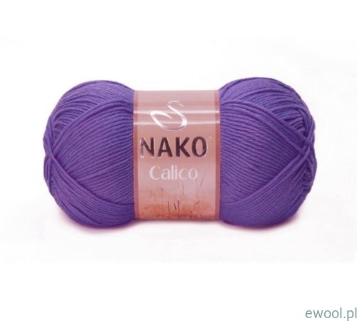 Włóczka NAKO Calico kolor 10287 fioletowy
