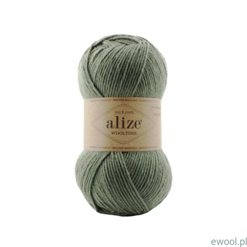 Włóczka Wooltime Alize kolor 274 oliwkowy