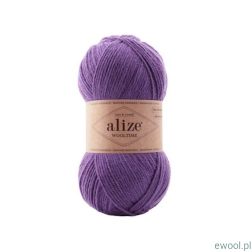 Włóczka Wooltime Alize kolor 235 fioletowy