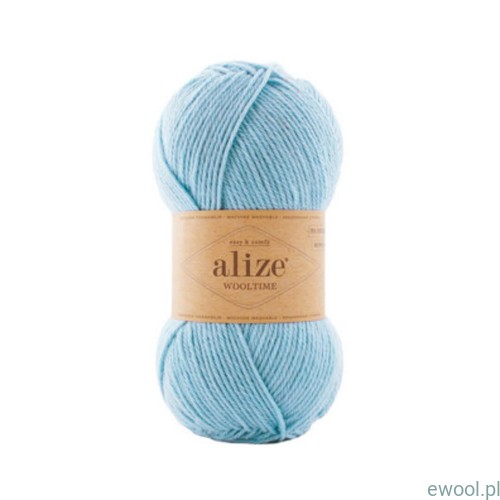Włóczka Wooltime Alize kolor 522 jasny niebieski
