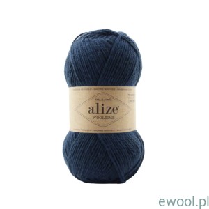 Włóczka Wooltime Alize kolor 846 ciemny jeans