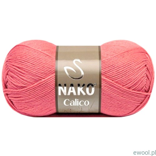 Włóczka NAKO Calico 11037 kolor koralowy