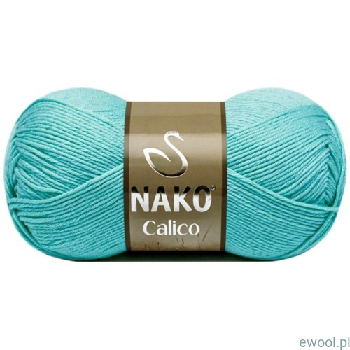 Włóczka NAKO Calico 11221 kolor turkusowy