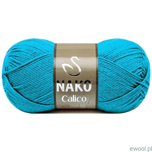 Włóczka NAKO Calico 3792 kolor turkusowy